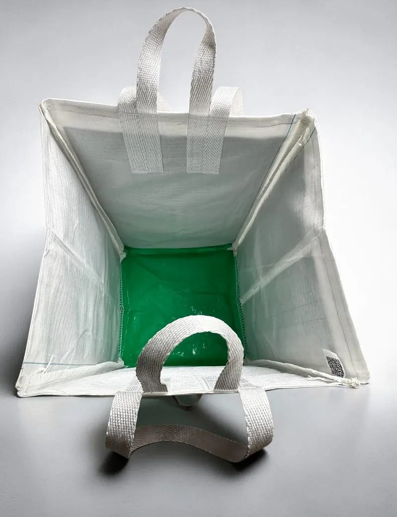 Pusta torba transportowa GO BAG — torba na butelki kaucyjne, sztywna konstrukcja