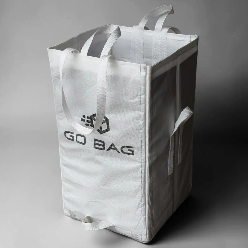 Torba magazynowa GO BAG złożona — zielone wodoodporne dno